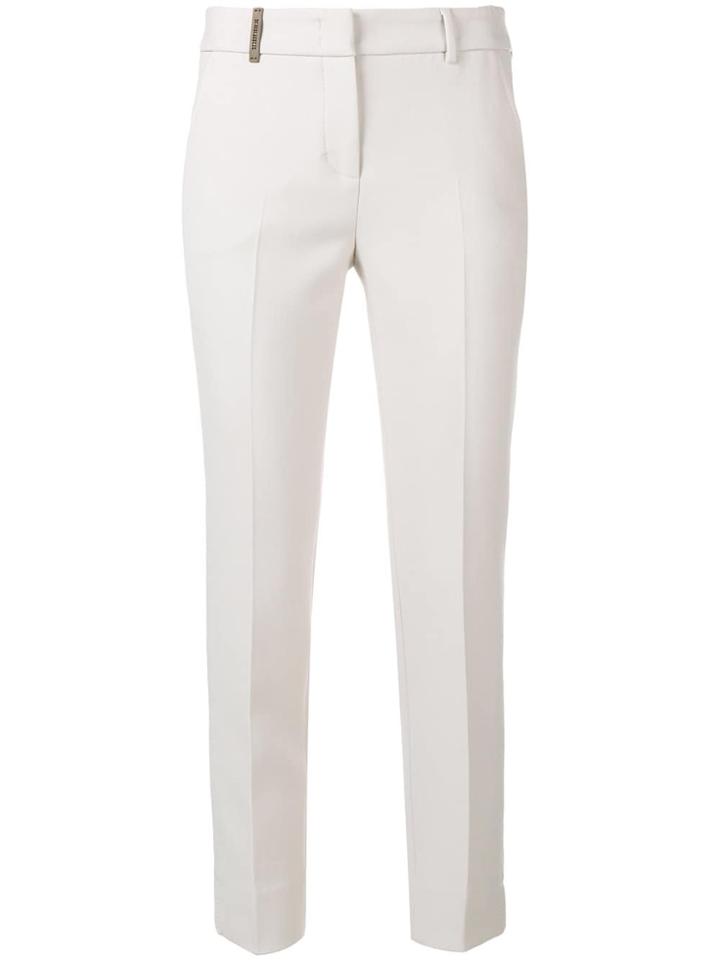 Peserico Cigarette Trousers - Neutrals