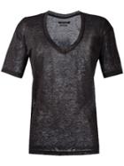 Isabel Marant - Maree T-shirt - Women - Linen/flax - S, Black, Linen/flax