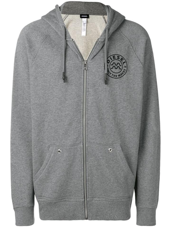 Diesel Only The Waves Hoodie - Grey