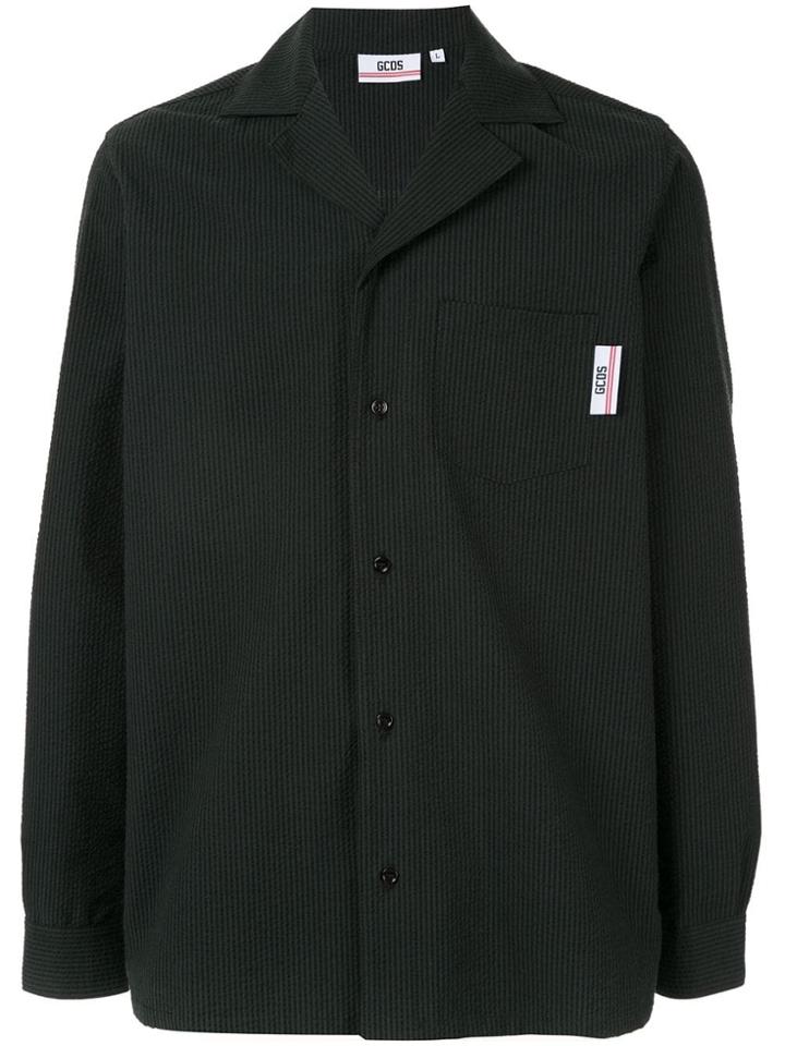 Gcds Boxy-fit Shirt - Black