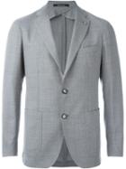 Tagliatore Classic Blazer, Men's, Size: 58, Grey, Cotton/virgin Wool