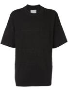Sacai Embroidered Front T-shirt - Black