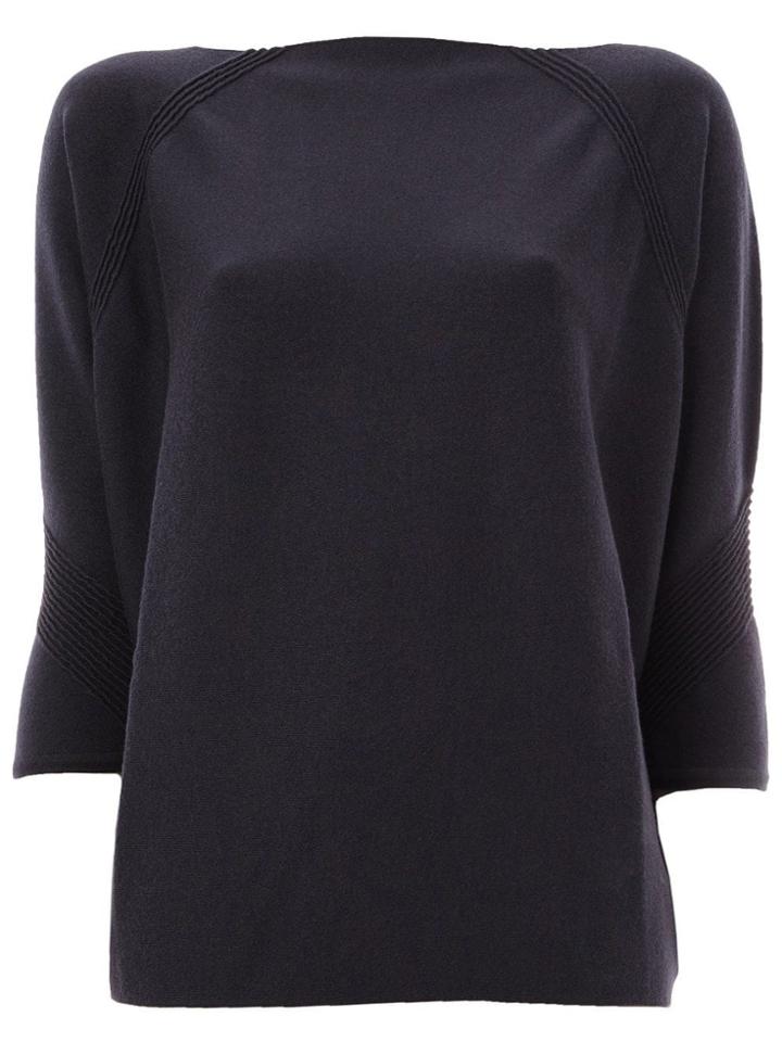 Maison Ullens Cashmere Texture Detail Blouse - Blue
