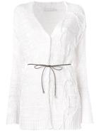 Fabiana Filippi Belted Cardigan - Nude & Neutrals