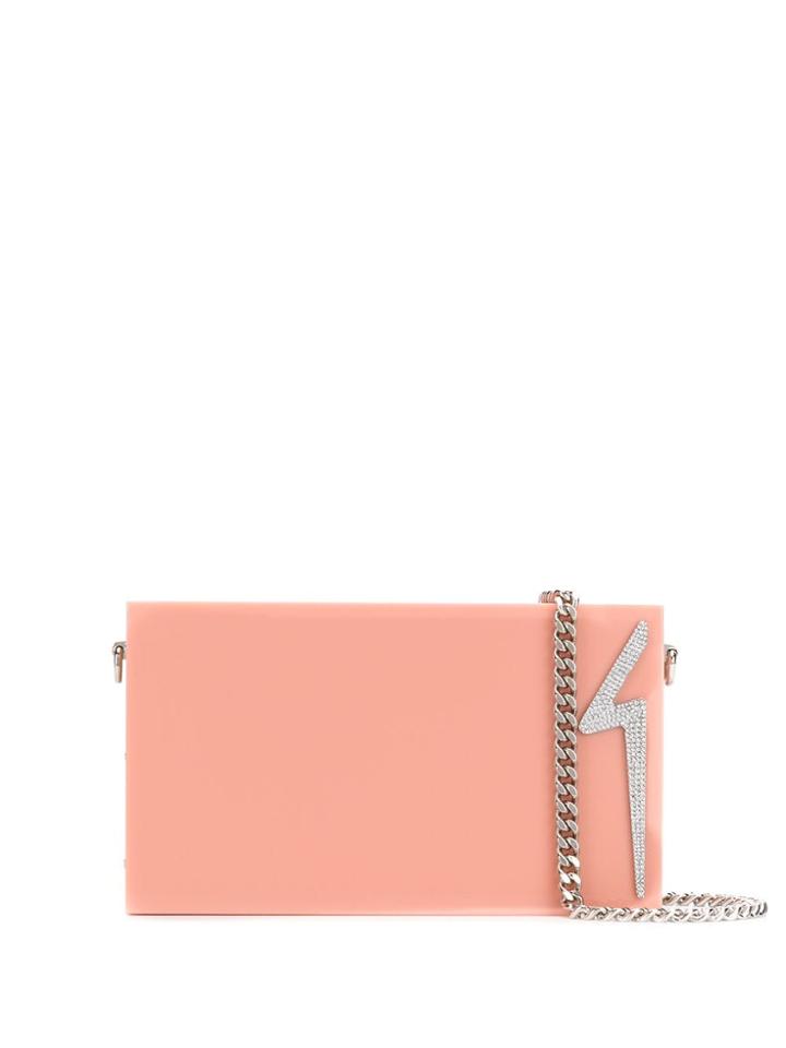 Giuseppe Zanotti G-logo Clutch - Neutrals
