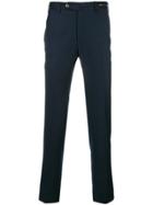 Pt01 Contrast Stitch Slim-fit Trousers - Blue