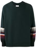 Facetasm Stripe-detailed Sweatshirt - Green