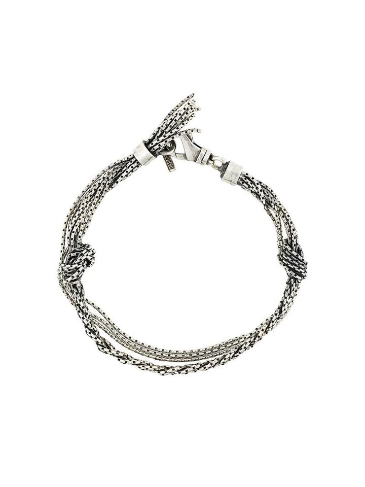 Emanuele Bicocchi Chain Bracelet, Men's, Size: Large, Metallic