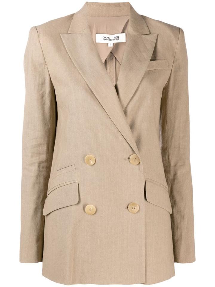Diane Von Furstenberg Madison Blazer - Neutrals