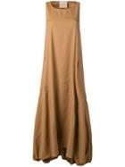 Erika Cavallini Flared Maxi Dress - Brown