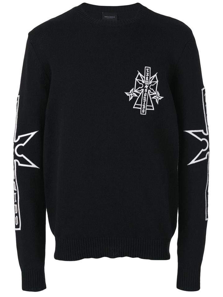 Marcelo Burlon County Of Milan - 'pablo' Sweatshirt - Men - Cotton - L, Black, Cotton