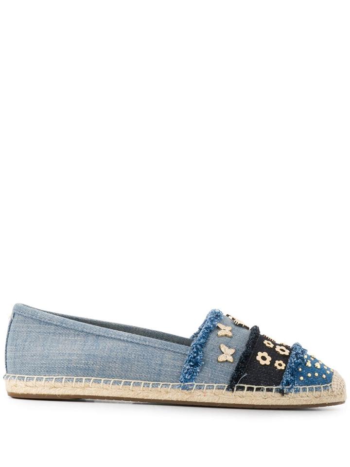 Michael Kors Collection Butterfly Stud Espadrille - Blue
