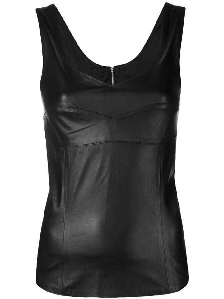 Manokhi Fitted Tank Top - Black
