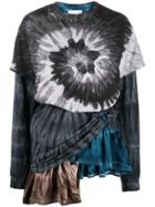 Collina Strada Layered Tie Dye T-shirt - Black