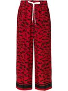 Miu Miu Monogram Signature Culottes - Red