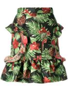 Alcoolique Tropical Jacquard Skirt - Multicolour