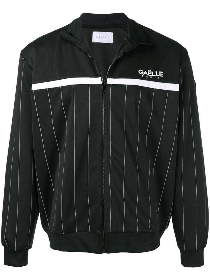 Gaelle Bonheur Pinstripe Track Jacket - Black