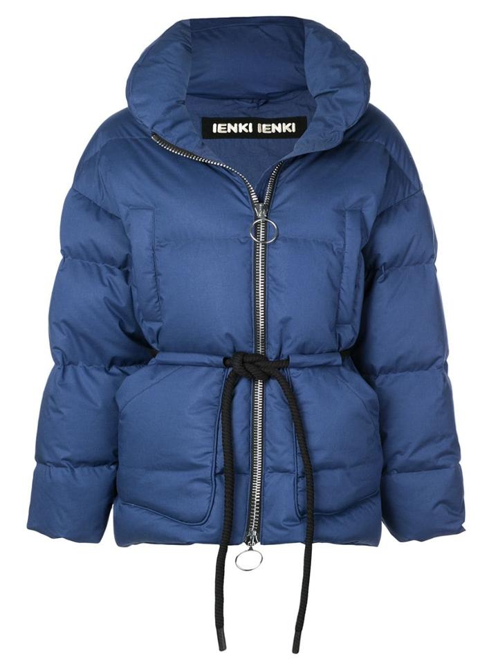 Ienki Ienki Single Breasted Puffer Jacket - Blue