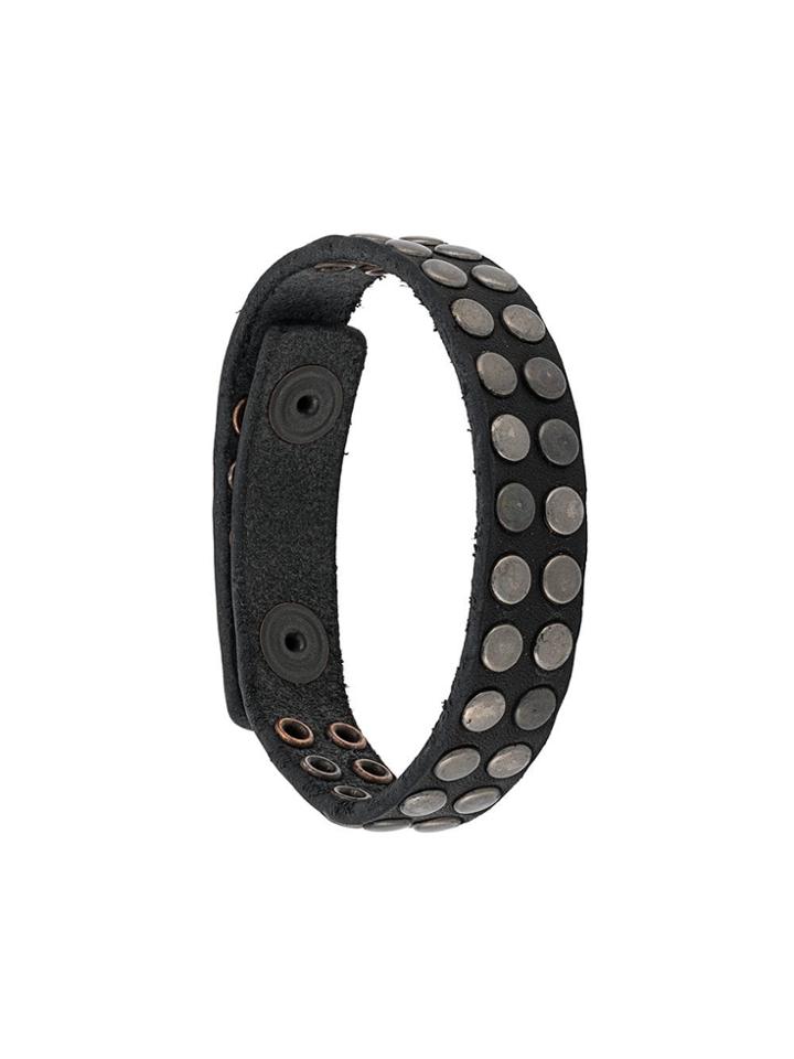 Htc Los Angeles Studded Double Strap Bracelet - Black