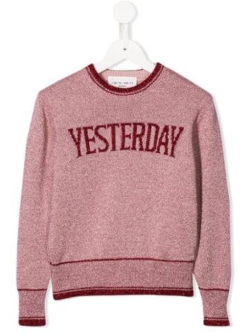 Alberta Ferretti Kids Yesterday Lamé Jumper - Pink
