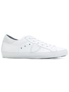Philippe Model Lateral Patch Lace-up Sneakers - White