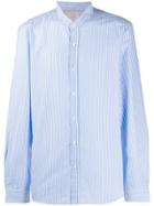 Brunello Cucinelli Striped Button Shirt - Blue