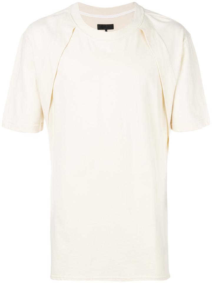 D.gnak Fold Detail T-shirt - White