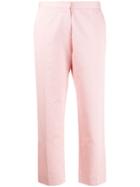 Marni Cropped Straight-leg Trousers - Pink