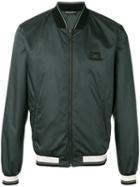 Dolce & Gabbana - Logo Plaque Bomber Jacket - Men - Polyester - 48, Green, Polyester