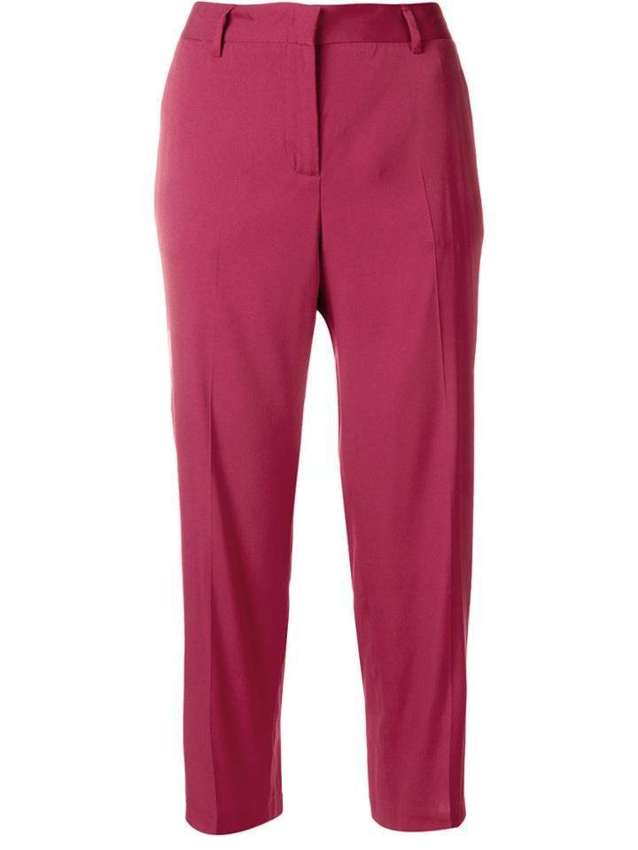 Tonello Cropped Trousers - Red