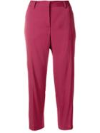 Tonello Cropped Trousers - Red