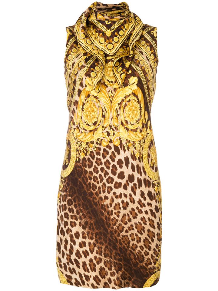 Versace Vintage Scarf Dress - Multicolour