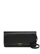 Burberry Horseferry Print Leather Bag With Detachable Strap - Black
