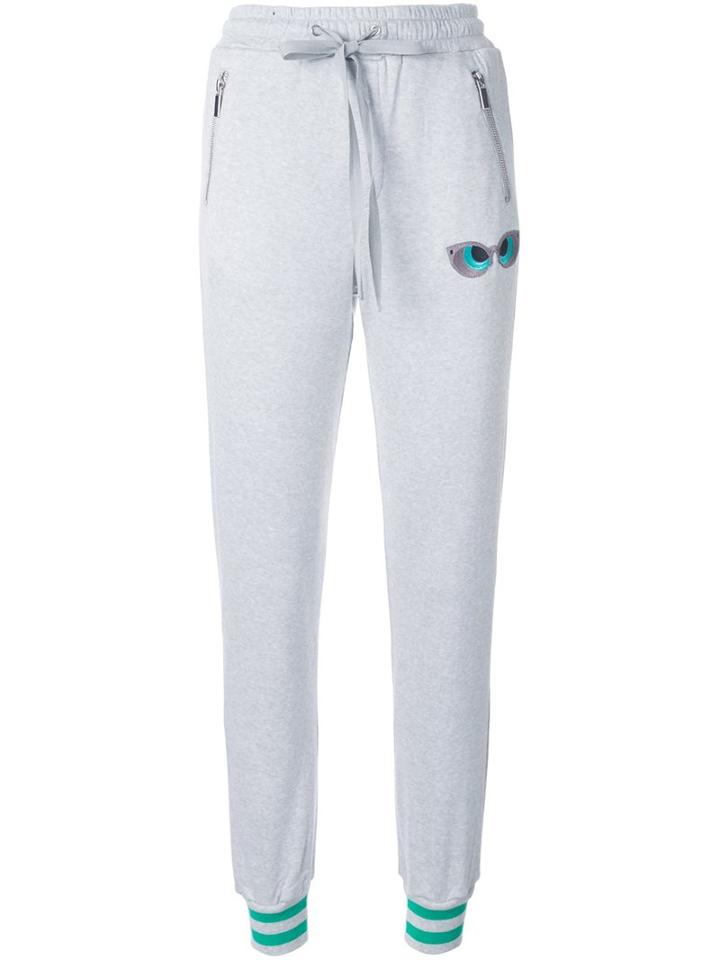 Thomas Wylde Zip Pocket Sweatpants, Women's, Size: Small, Grey, Cotton/modal/polyester