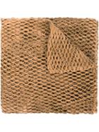 Cutuli Cult Laser-cut Scarf, Women's, Nude/neutrals, Leather