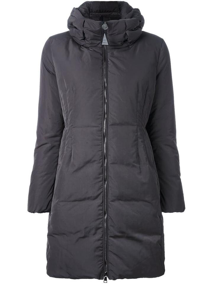 Moncler 'renne' Padded Coat, Women's, Size: 2, Grey, Feather Down/polyester/polyamide