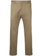 Jil Sander Cropped Tailored Trousers - Brown