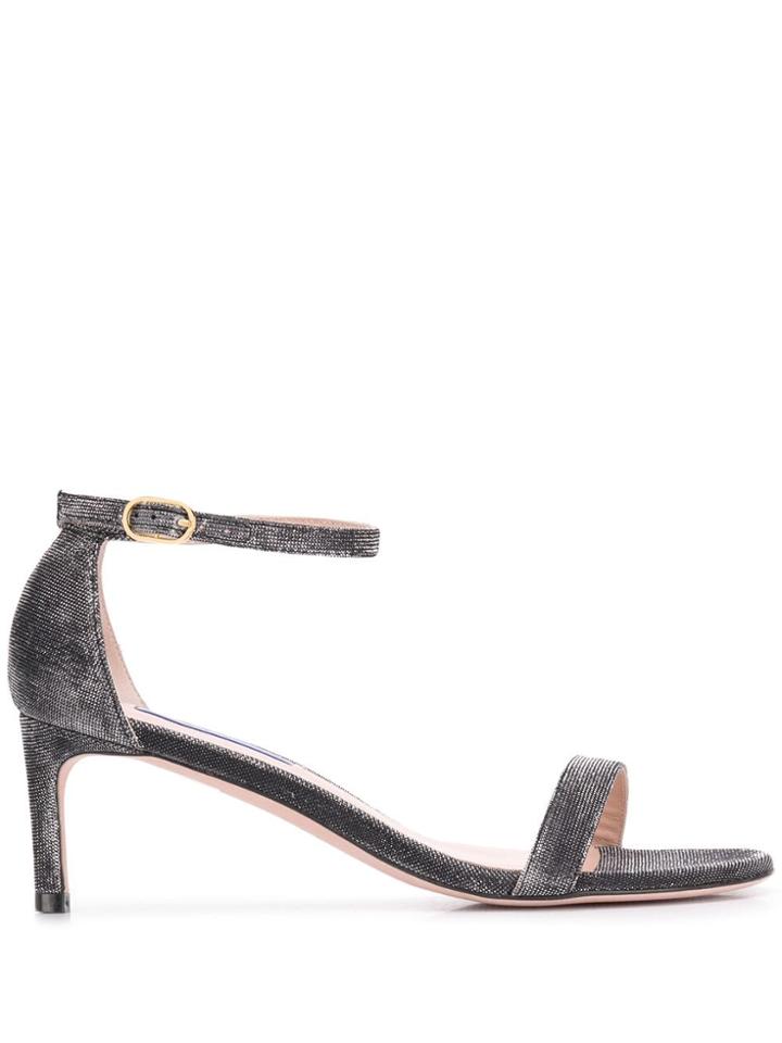 Stuart Weitzman Textured Sandals - Black