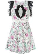 Giamba Floral Print Dress, Women's, Size: 42, Viscose/polyester