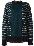 Marni Buttoned Back Jumper, Women's, Size: 40, Green, Polyamide/mohair/wool