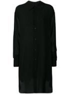 Ann Demeulemeester Sheer Oversized Shirt - Black