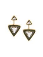 Camila Klein Two Triangles Earrings - Gold