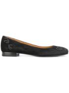 Fratelli Rossetti Textured Ballerinas - Black