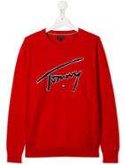 Tommy Hilfiger Junior Branded Sweatshirt - Red