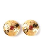 Chanel Vintage Cabochon Insert Earrings