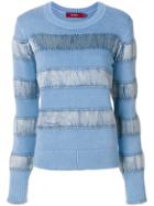 Sies Marjan Velvet Stripe Sweater - Blue