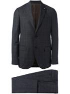 Lardini Two-piece Suit, Men's, Size: 46, Grey, Polyester/cupro/viscose/wool