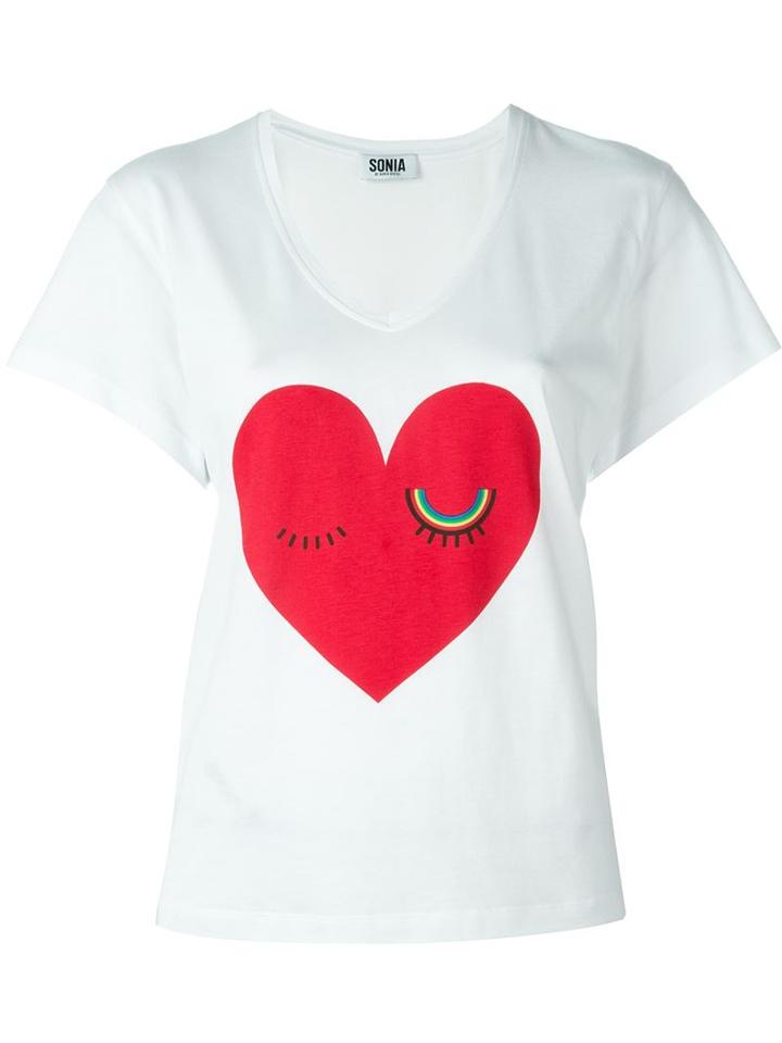 Sonia By Sonia Rykiel 'rainbow Heart Wink' T-shirt