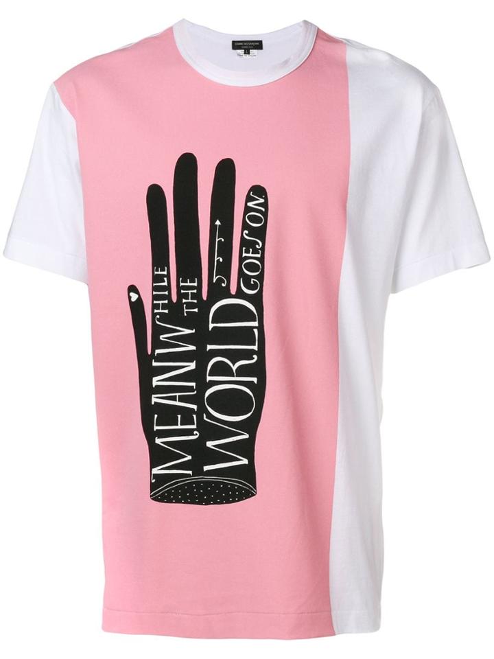 Comme Des Garçons Homme Plus The World Goes On T-shirt - White