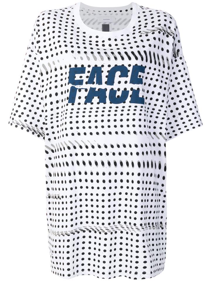 Facetasm Logo Oversized T-shirt - White